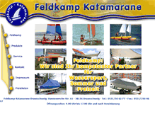 Tablet Screenshot of feldkamp-katamarane.de